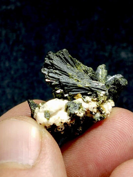 Natural Epidote On Matrix 8.5 Grams.