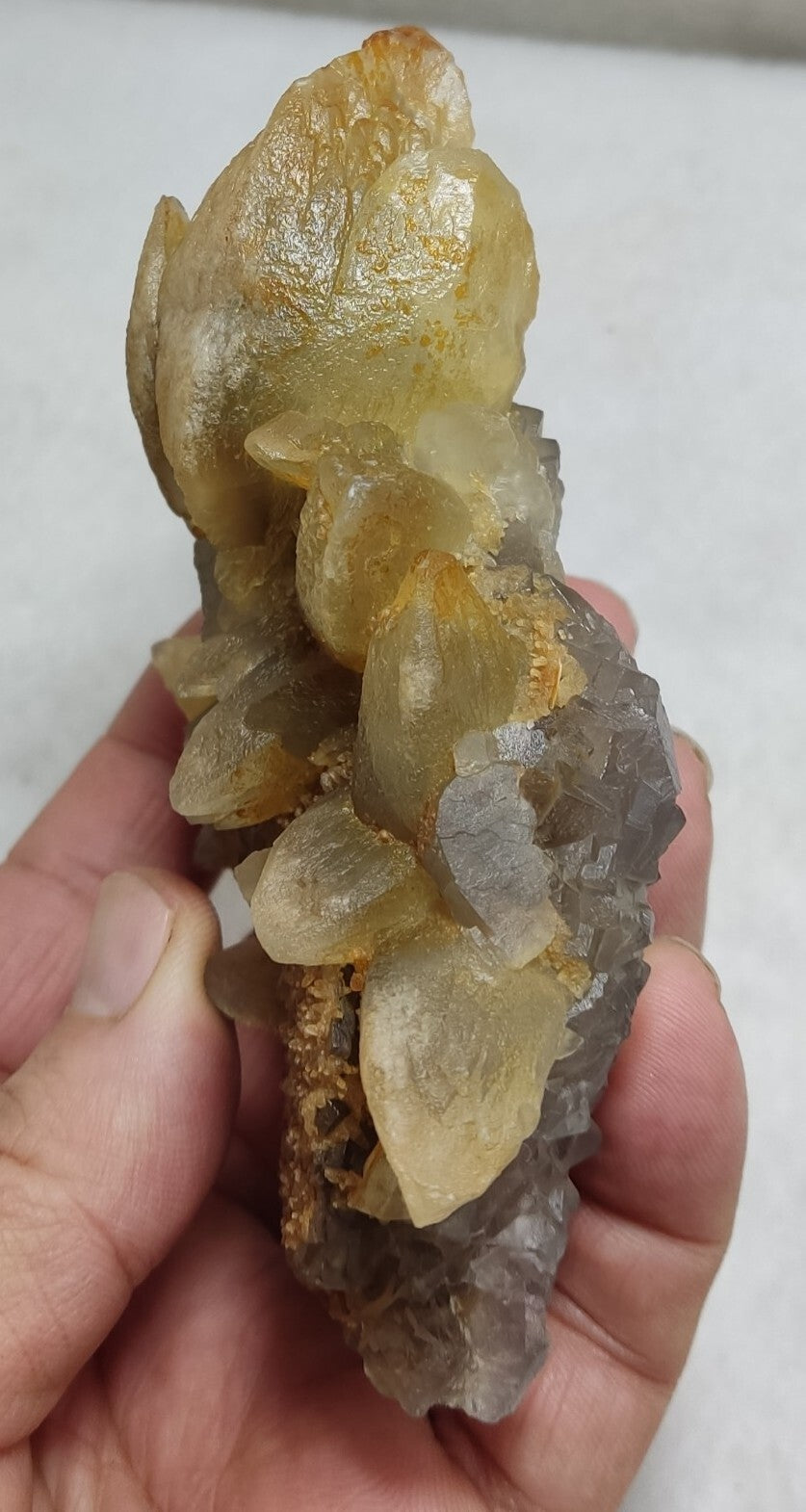 An Aesthetic Natural terminated specimen of calcite with Fluorite 326 grams