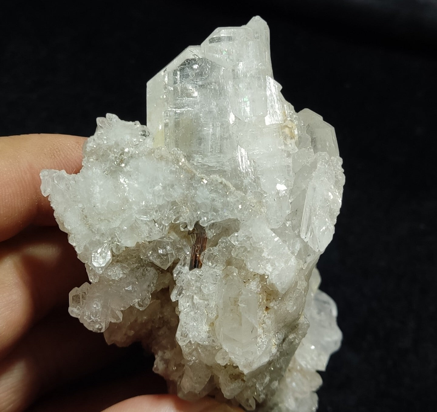 Faden Quartz Cluster With Brookite Inclusions 211 grams