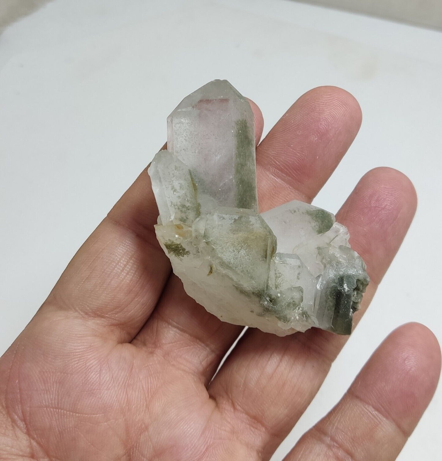 An Aesthetic Natural beautifully terminated Chlorite Quartz specimen 55 grams