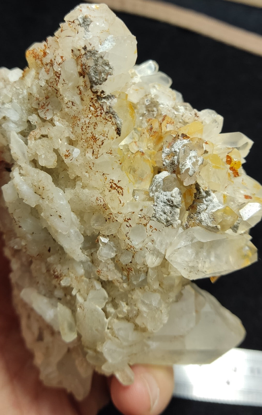 An Aesthetic Natural beautifully terminated Quartz cluster 375 grams