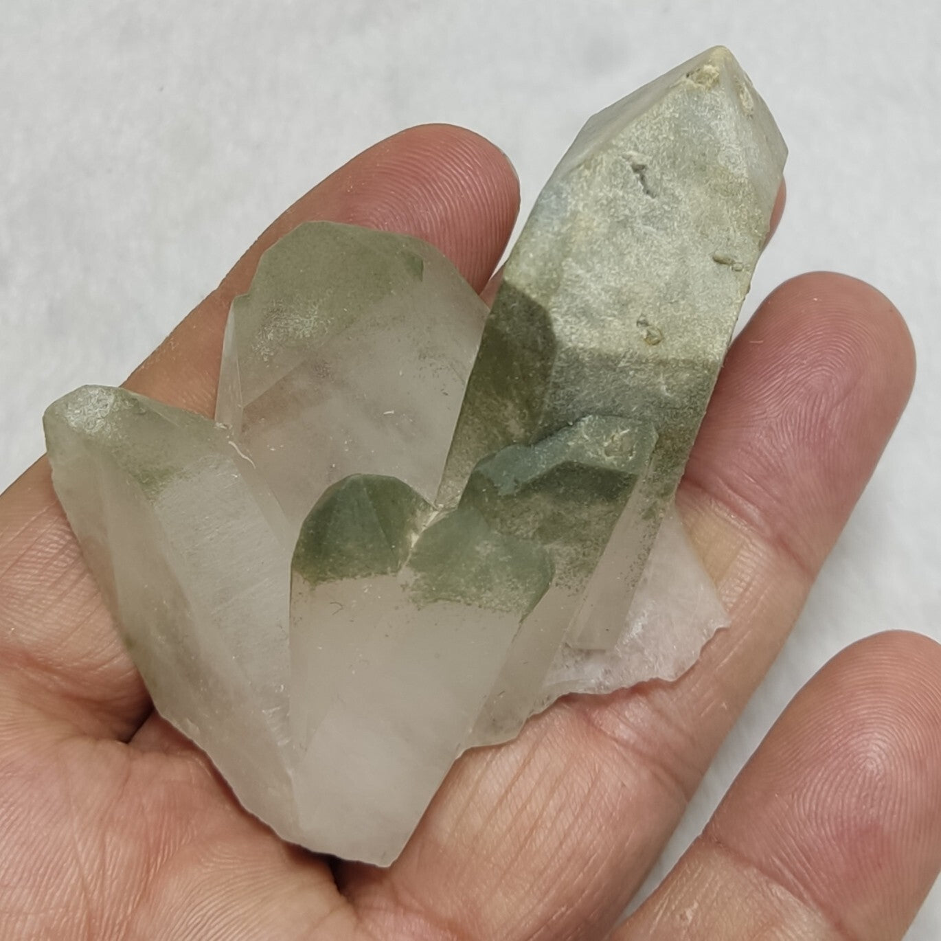 An Aesthetic Natural beautifully terminated Chlorite Quartz specimen 105 grams