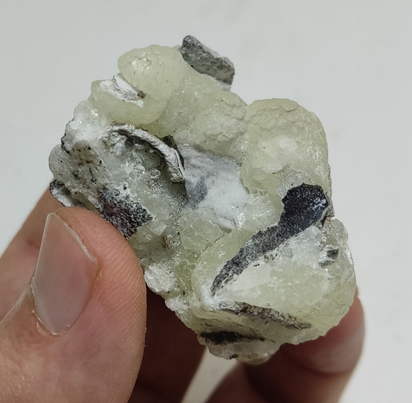 An Aesthetic Natural specimen of brucite with chromite 60 grams