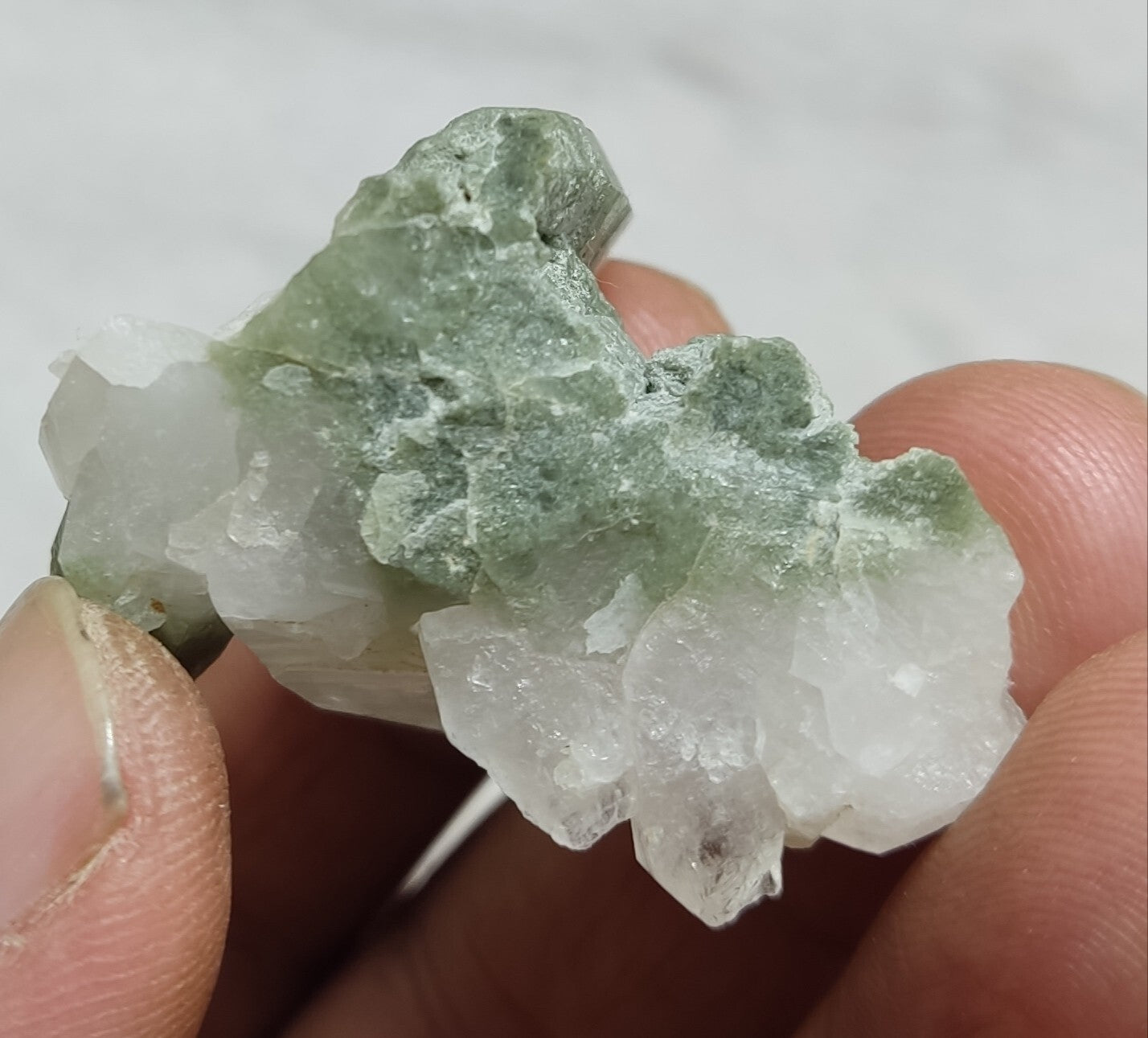 An Aesthetic Natural beautifully terminated Chlorite Quartz specimen 28 grams