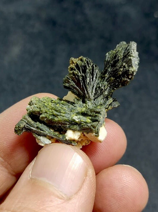 Natural Epidote On Matrix 8.5 Grams.