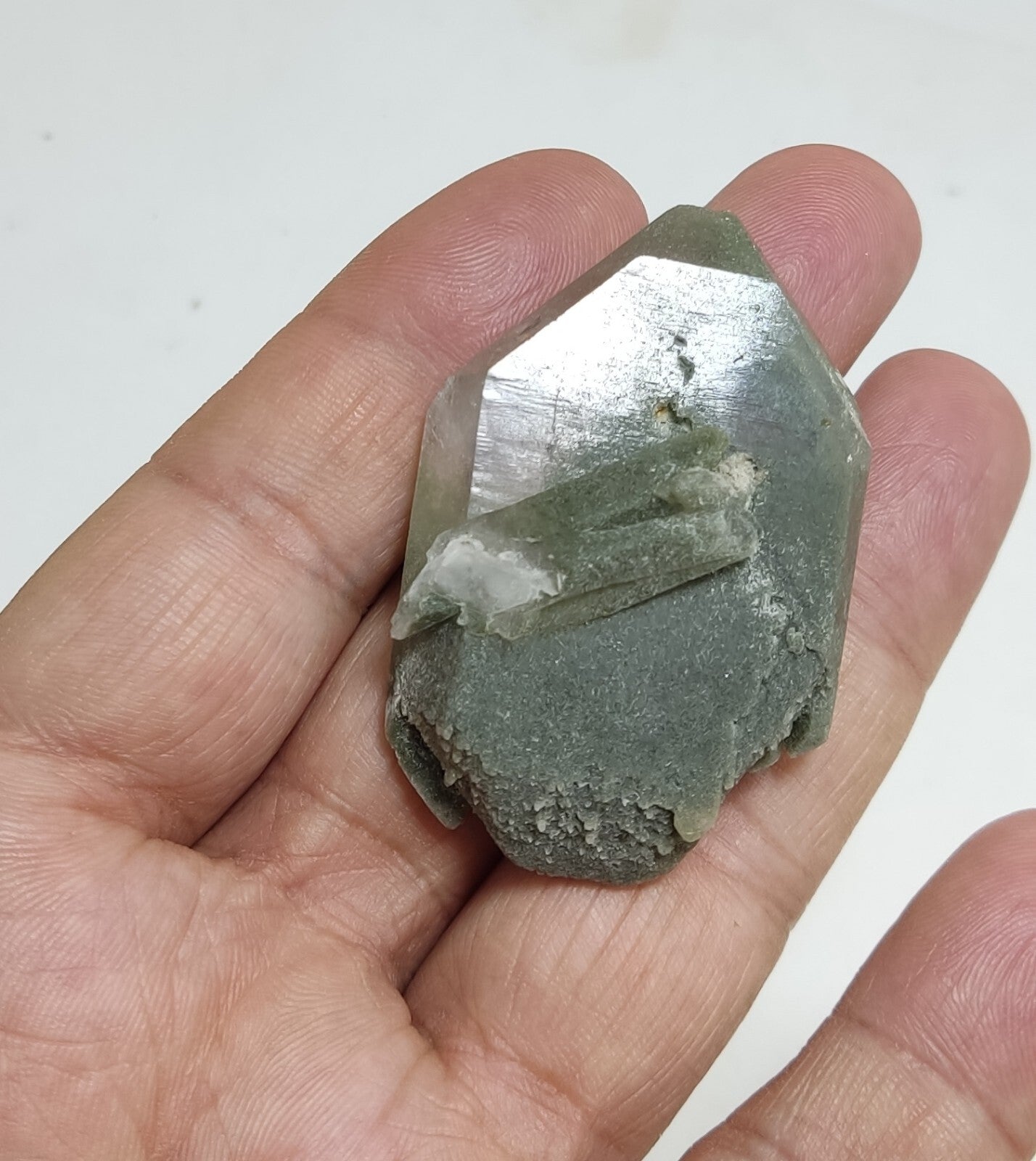An Aesthetic Natural beautifully terminated Chlorite Quartz specimen 34 grams