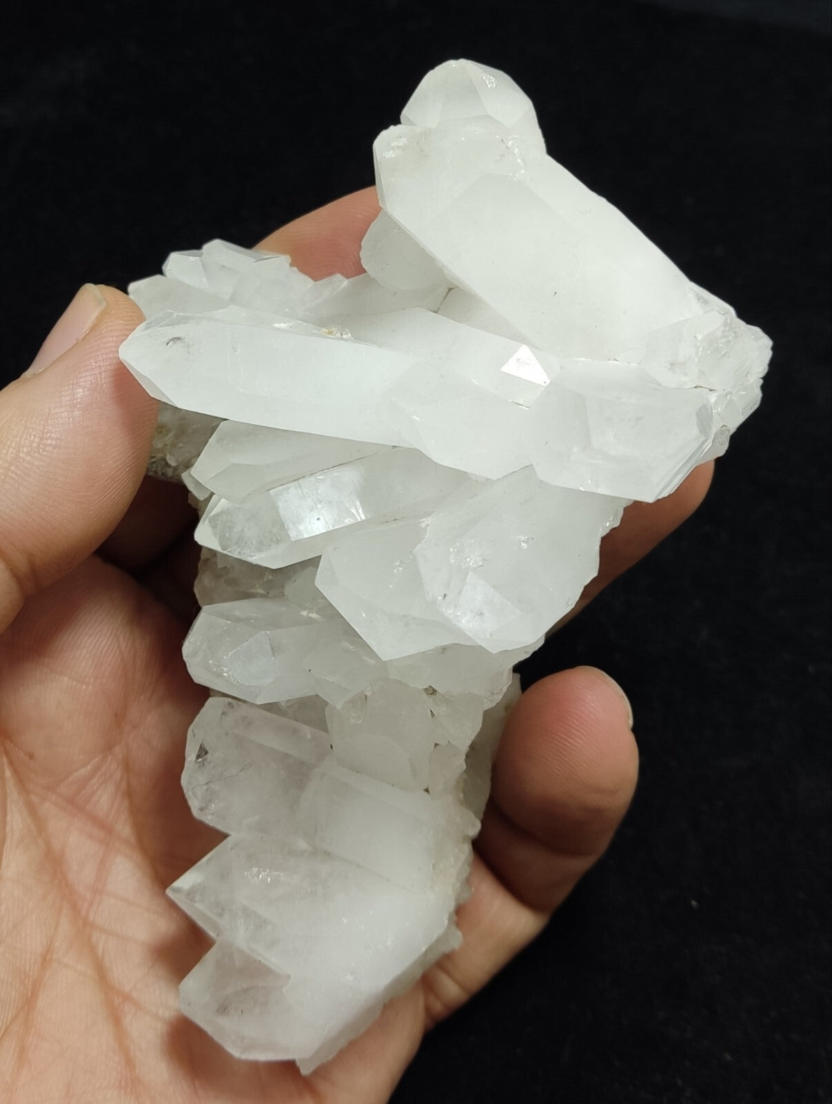 An Aesthetic Natural beautifully terminated Quartz cluster 210 grams