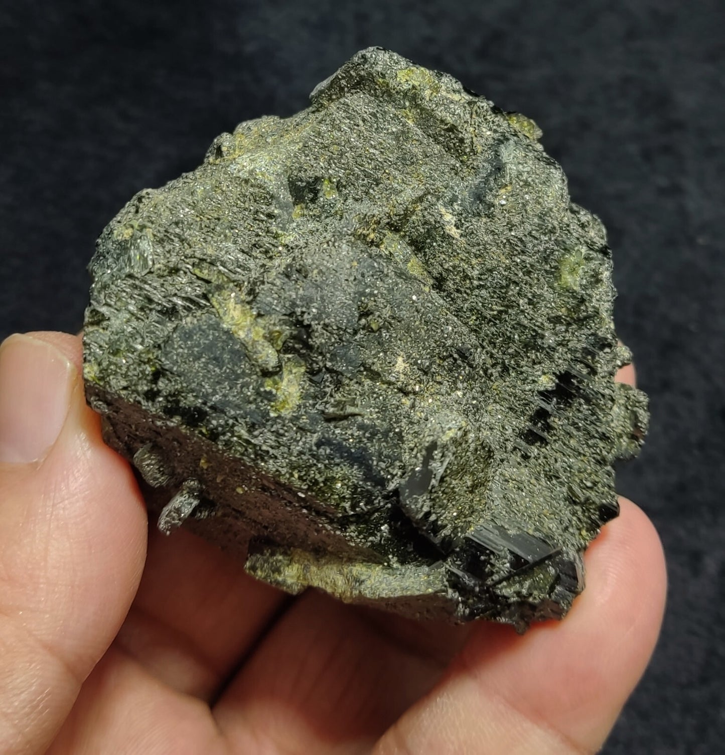 An Aesthetic Natural terminated epidote crystal specimen 205 grams