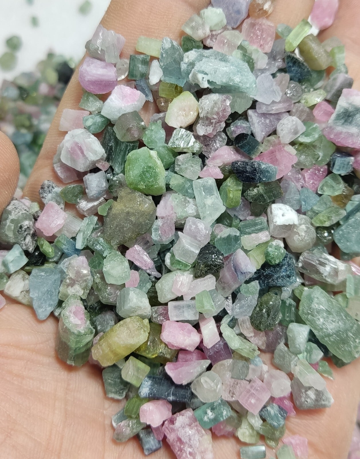 500 grams beautiful rough tourmalines