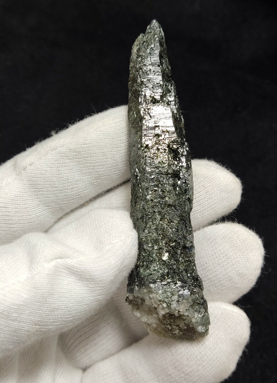 An Aesthetic Natural etched terminated Chlorite Quartz crystal specimen 34 grams