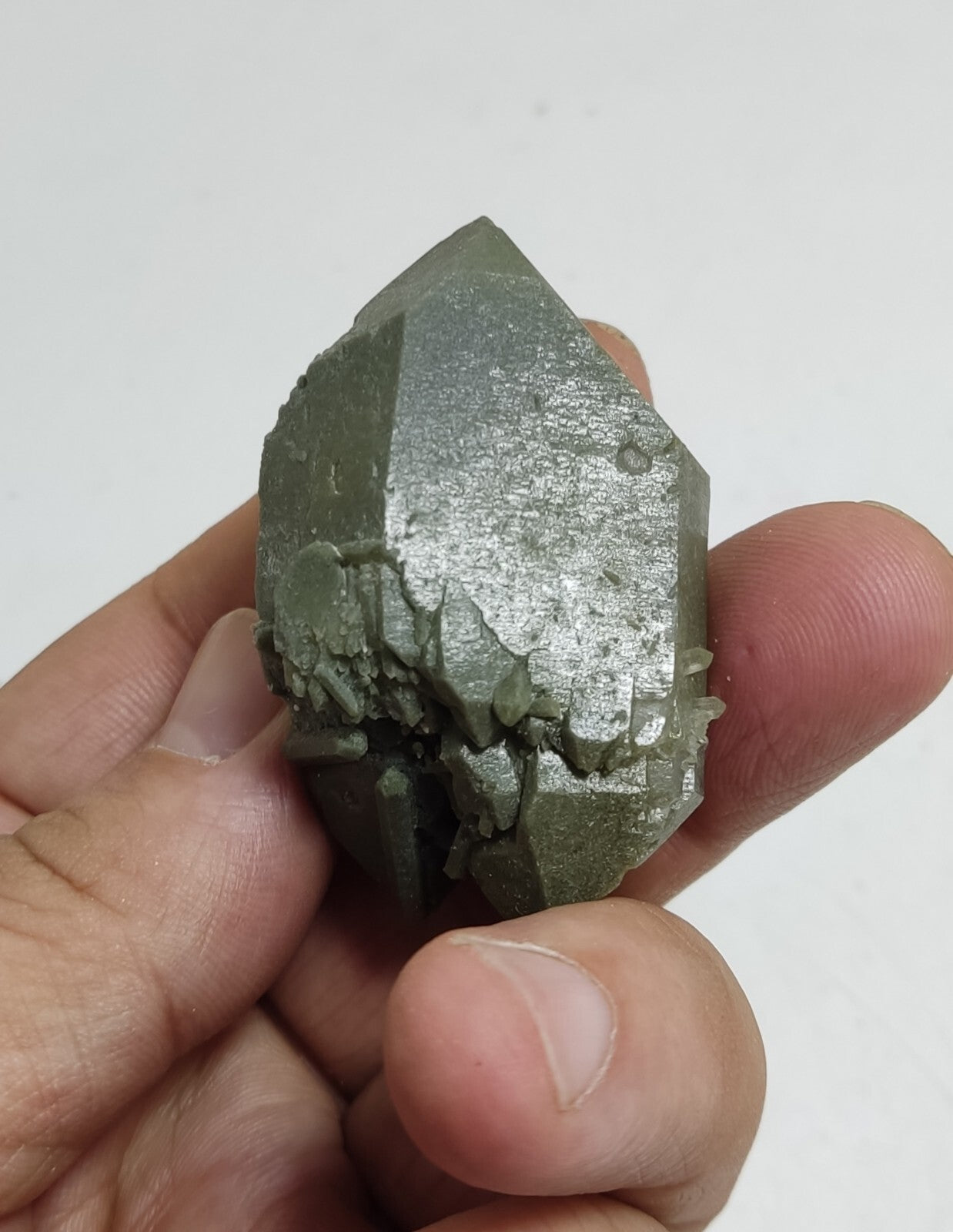 An Aesthetic Natural beautifully terminated Chlorite Quartz specimen 63 grams