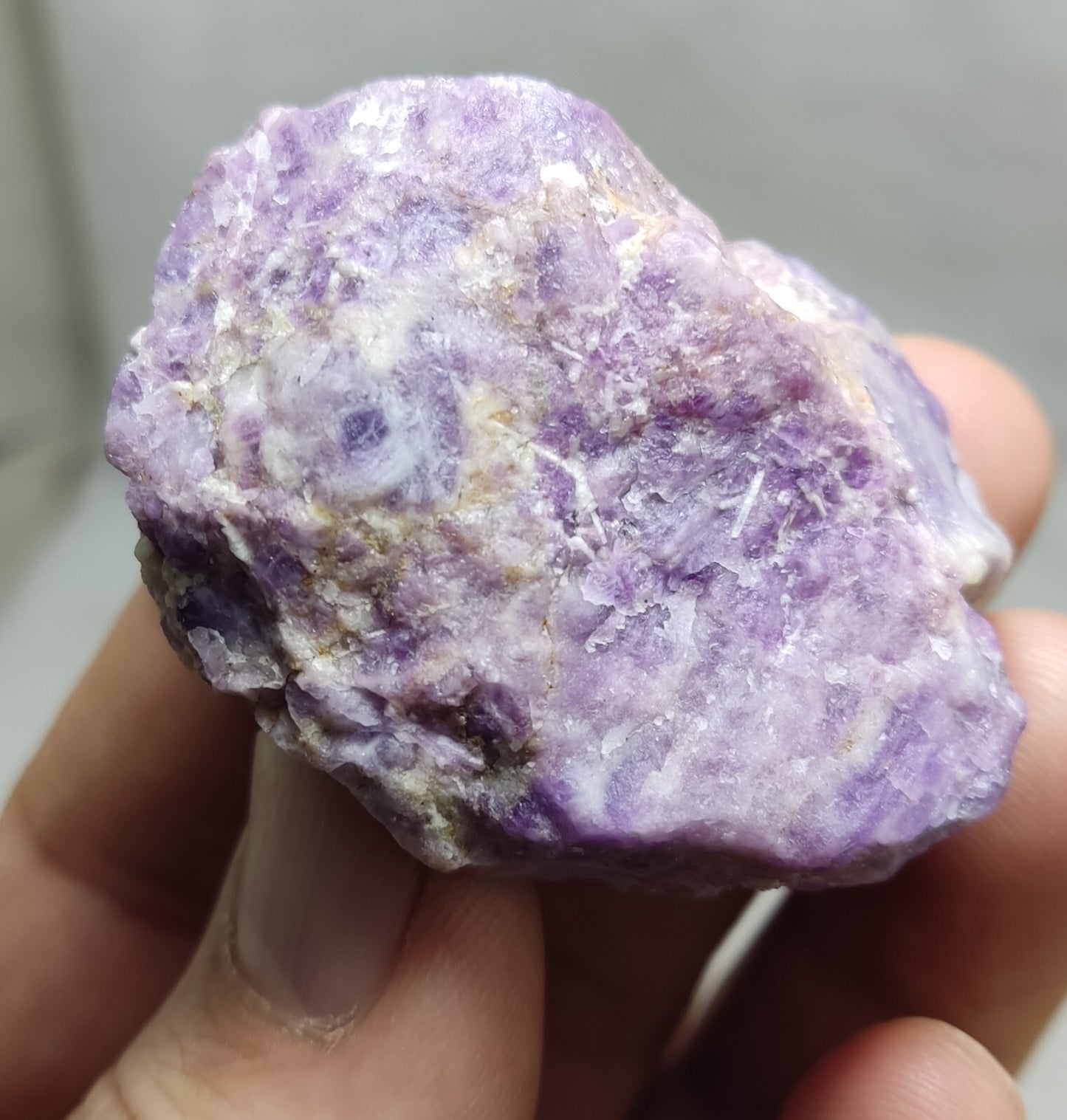 An amazing specimen of fluorescent rough hackmanite chunk 51 grams