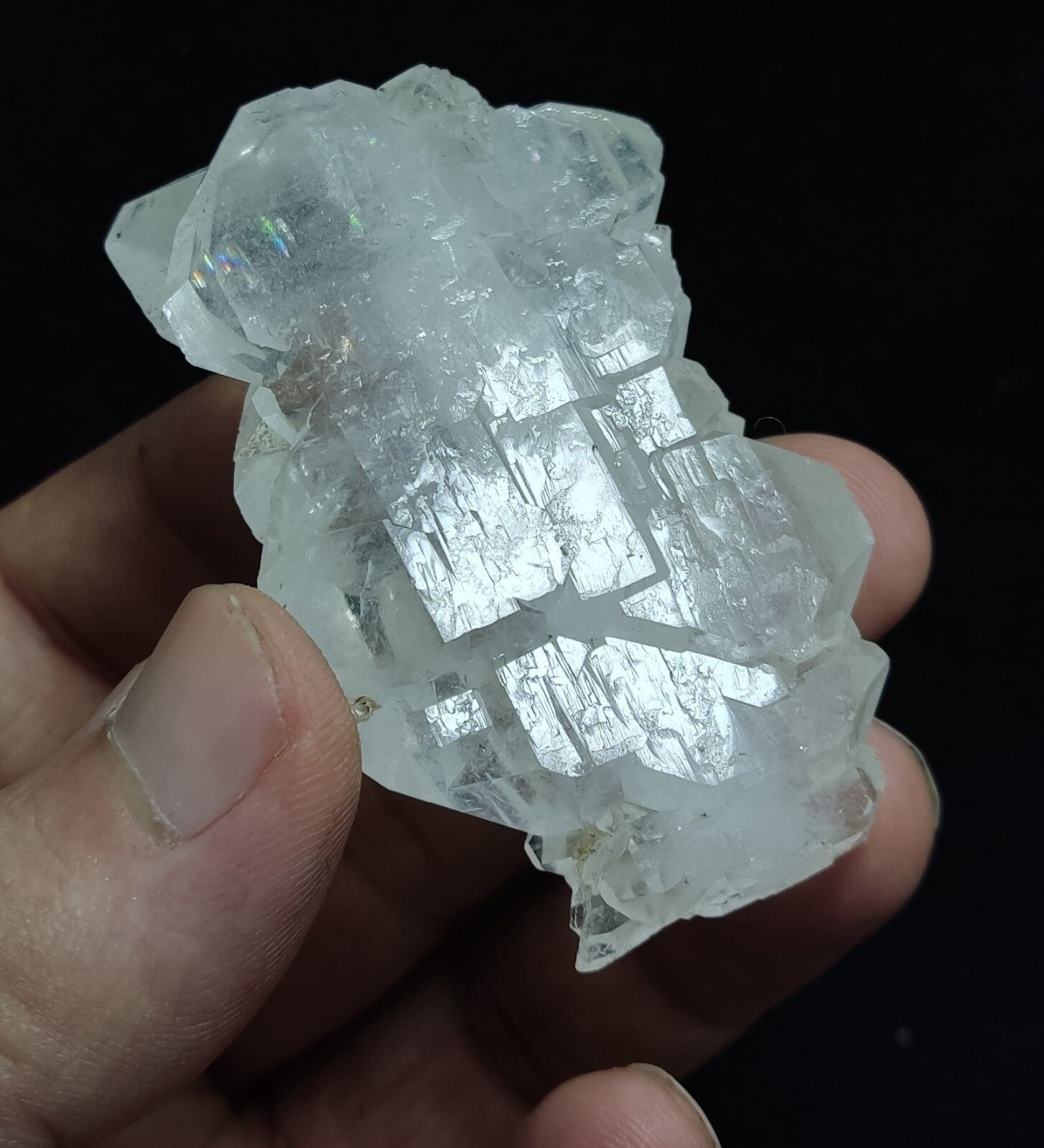 An Aesthetic terminated specimen of Faden Quartz crystal 62 grams