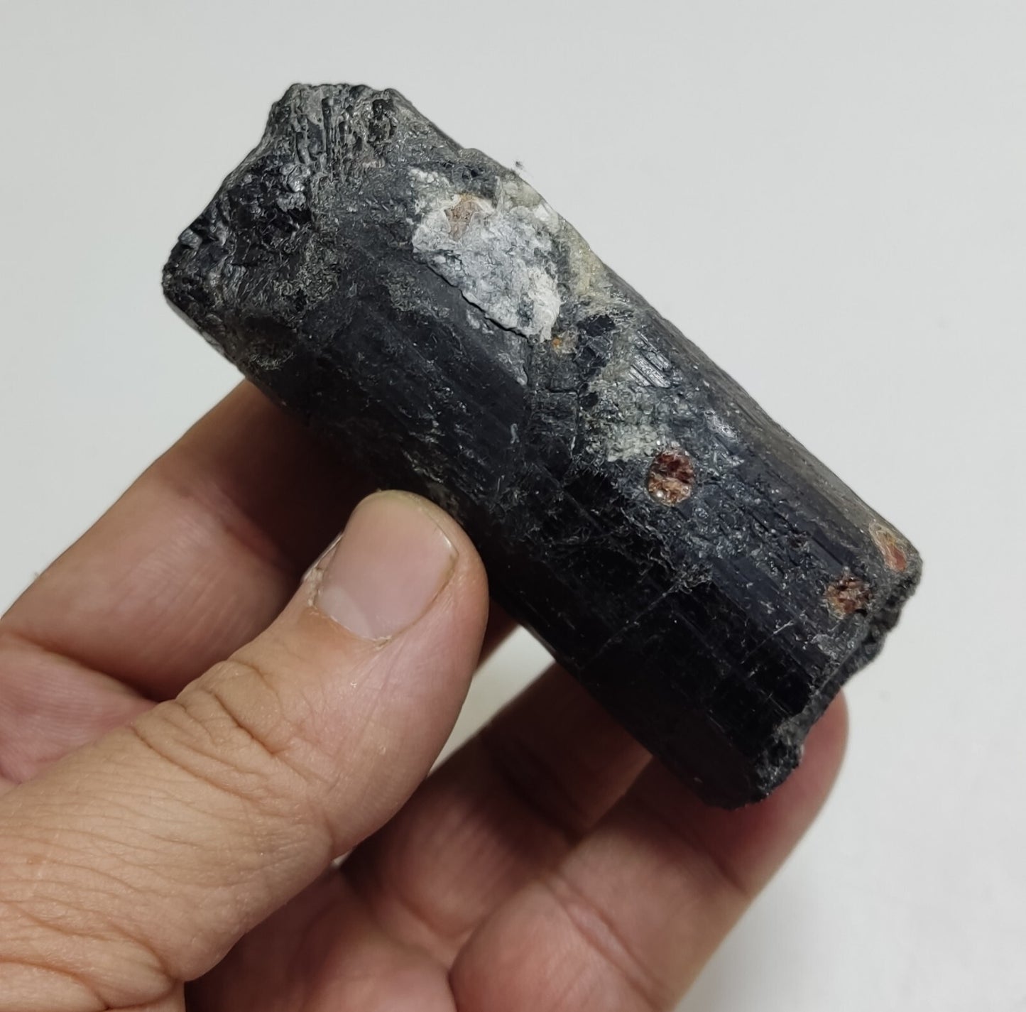 An aesthetic Specimen of black tourmaline crystal 206 grams