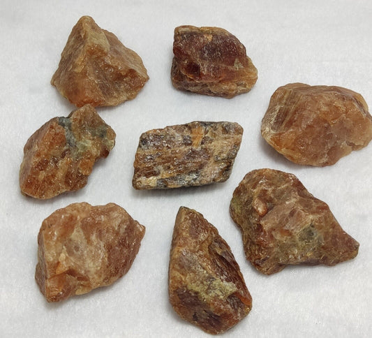 500 grams lot of rough hessonite garnets