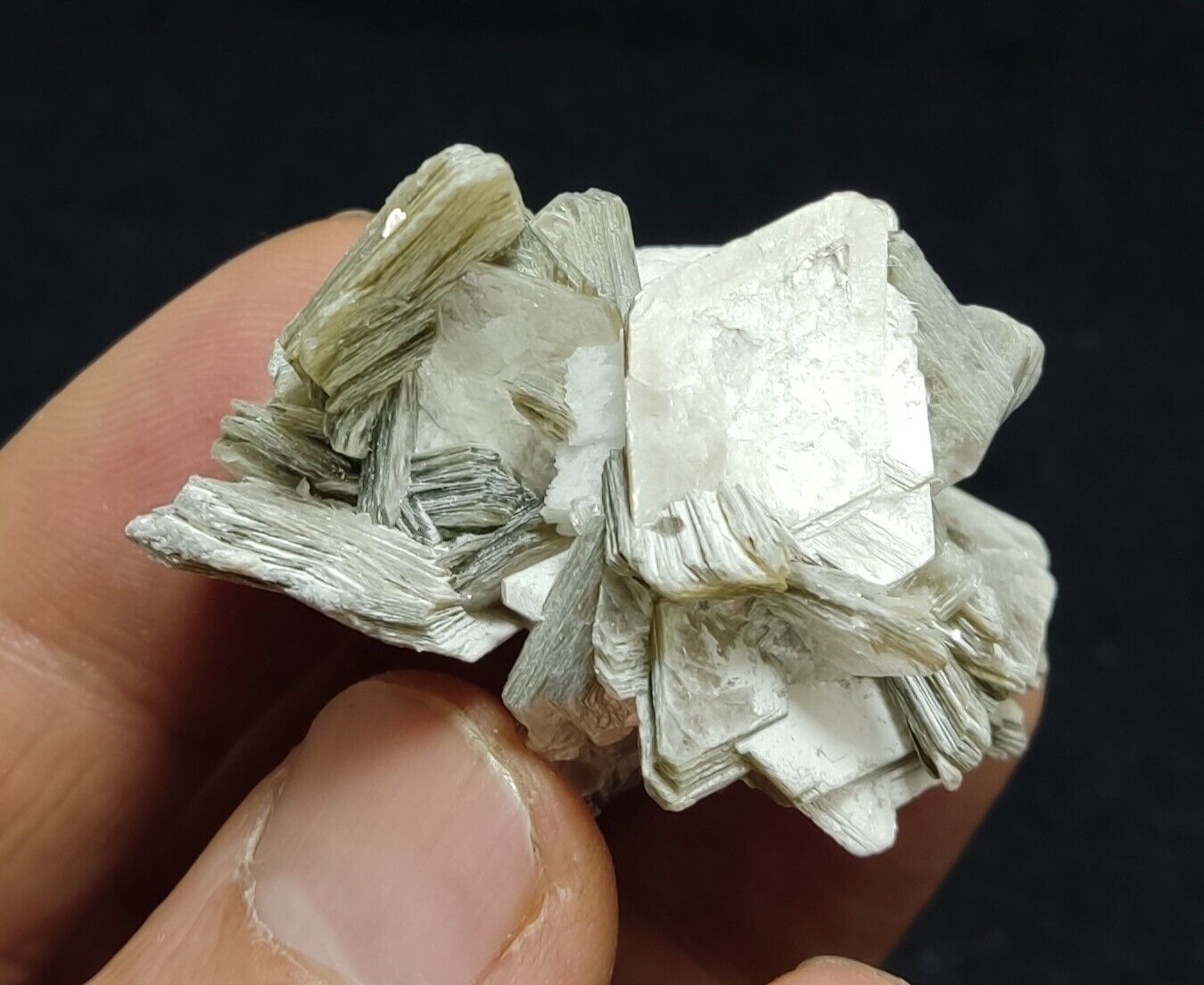 An Aesthetic combo specimen of feldspar, Tourmaline, muscovite 28 grams