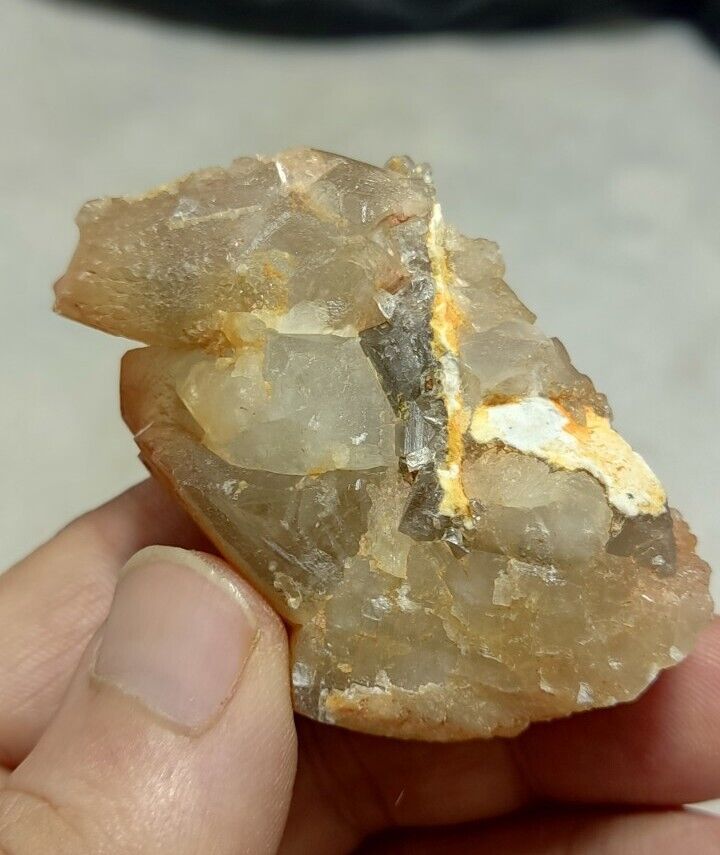 An Aesthetic Naturally terminated specimen of dogtooth calcite 93 grams