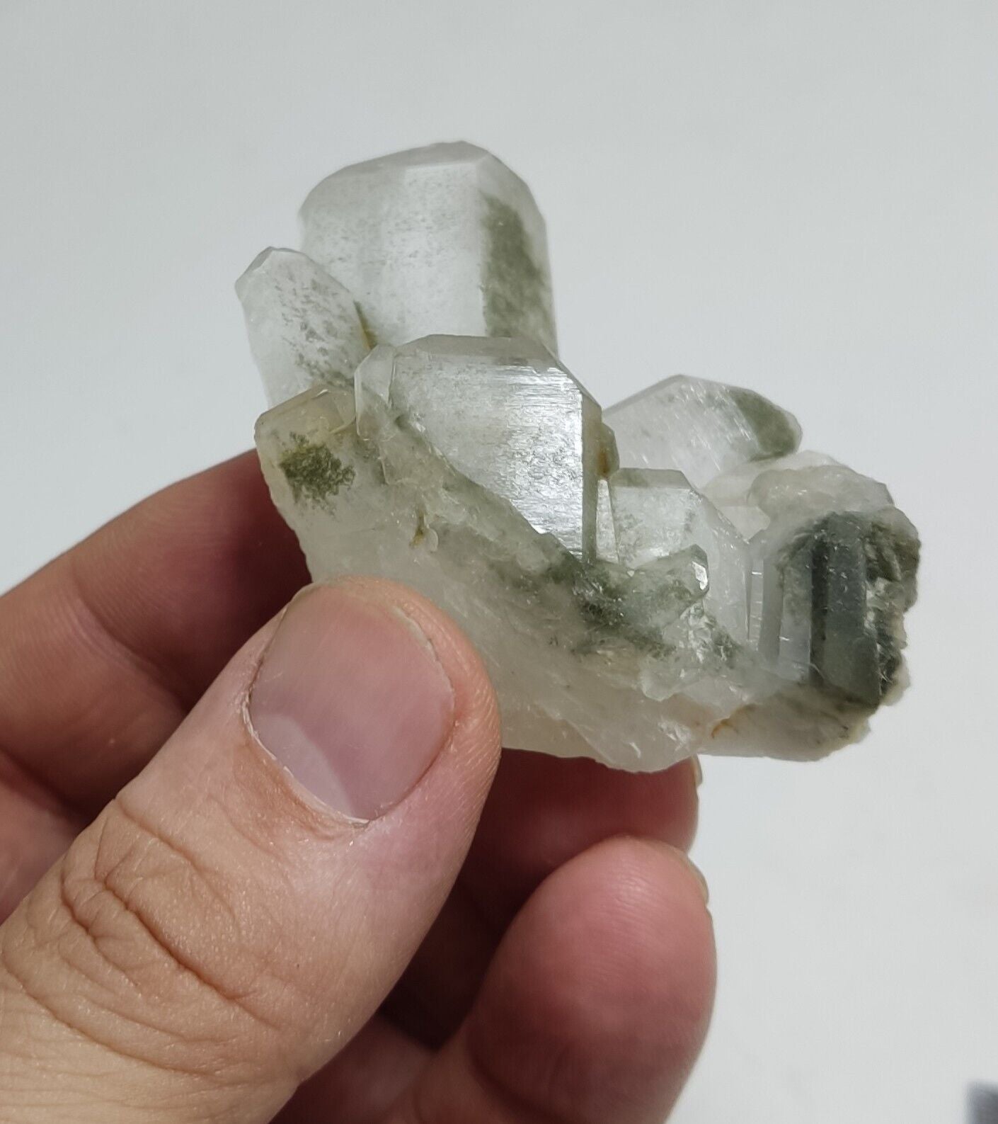 An Aesthetic Natural beautifully terminated Chlorite Quartz specimen 55 grams