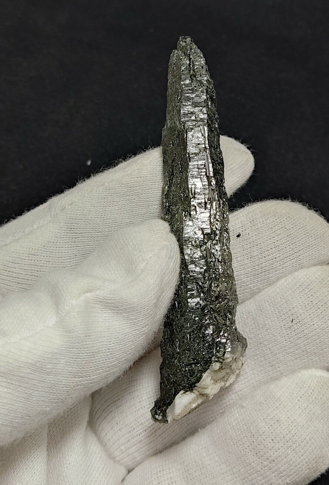 An Aesthetic Natural etched terminated Chlorite Quartz crystal specimen 34 grams