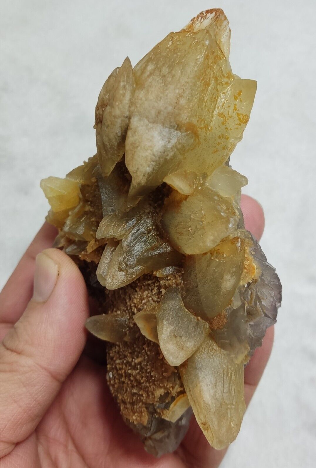 An Aesthetic Natural terminated specimen of calcite with Fluorite 326 grams
