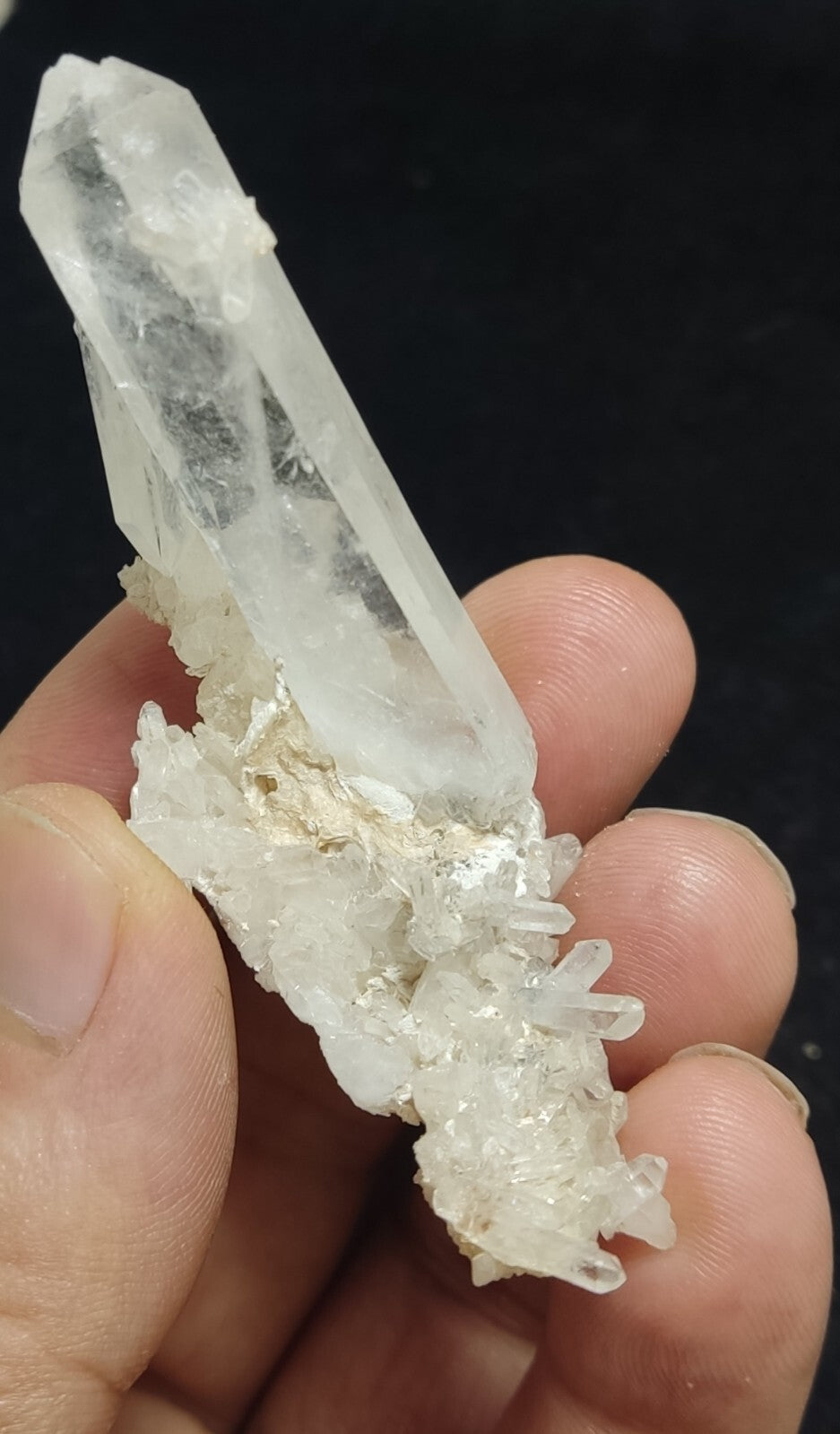 An Aesthetic specimen of faden Quartz crystal on matrix 28 grams