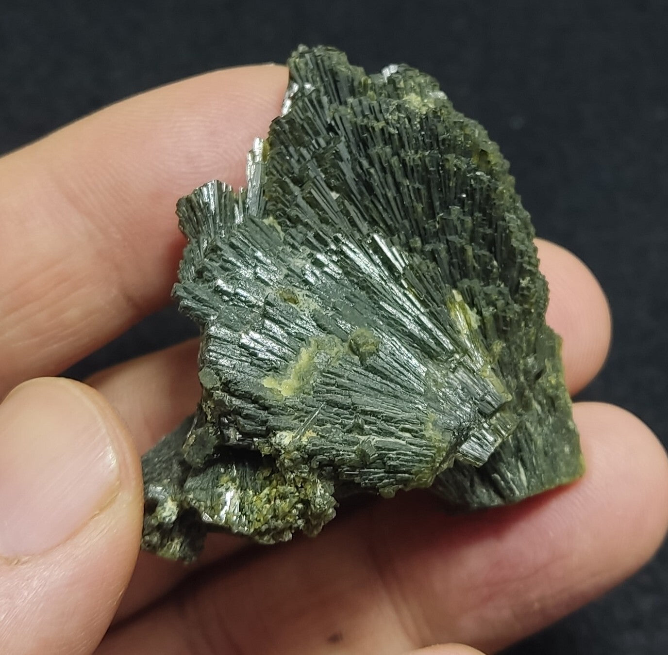 Single natural Epidote Crystal spray formations 39 grams