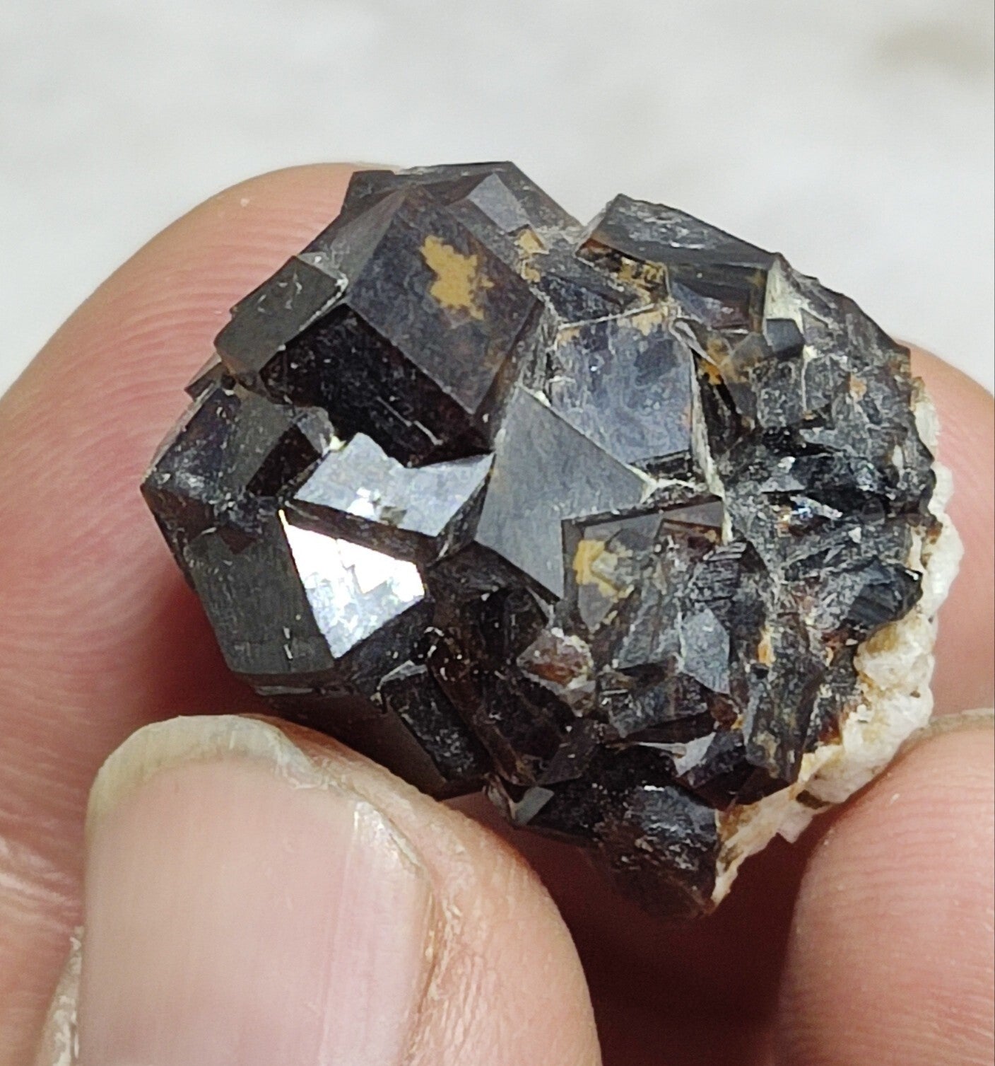 An Aesthetic specimen of andradite garnets on matrix 18 grams
