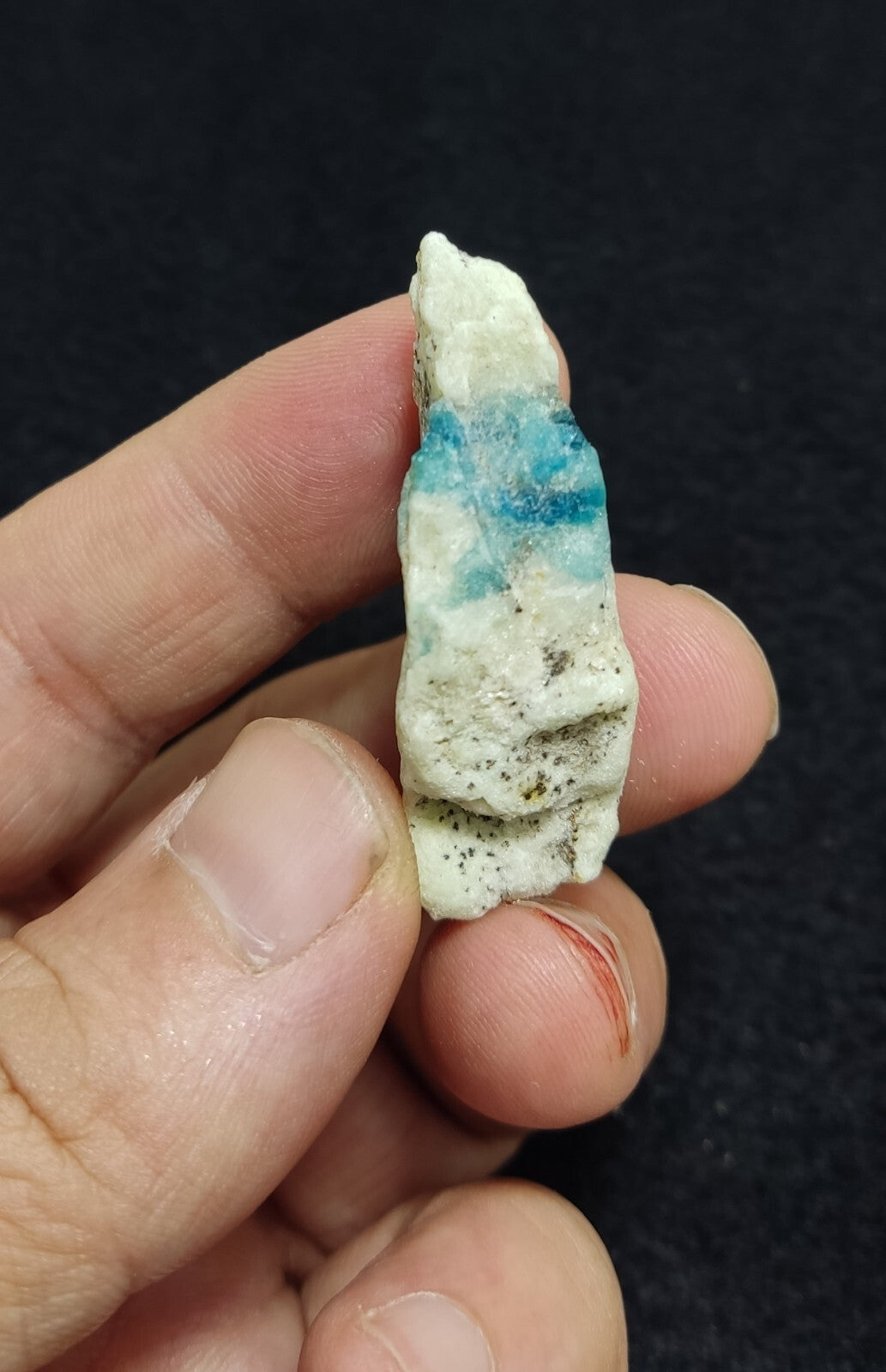 An Aesthetic specimen of lazurite on matrix with pyrite 19 grams