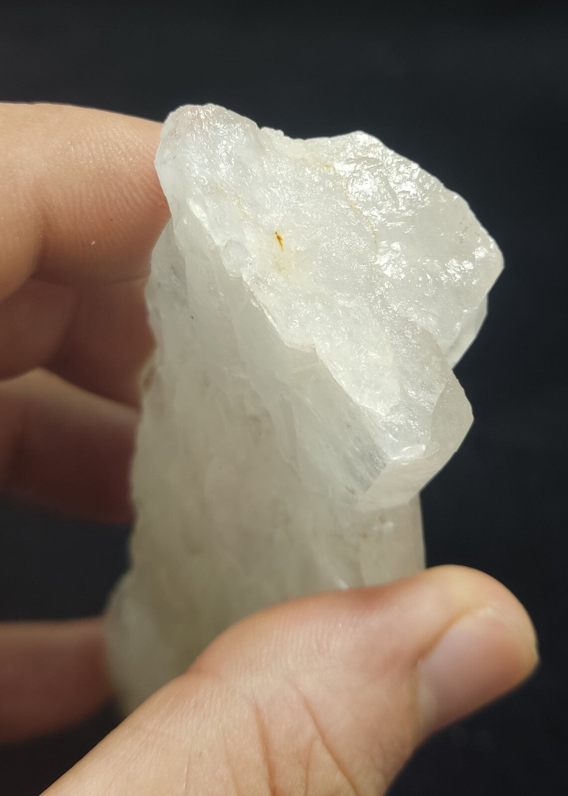 An aesthetic specimen of terminated faden Quartz crystals cluster 166 grams
