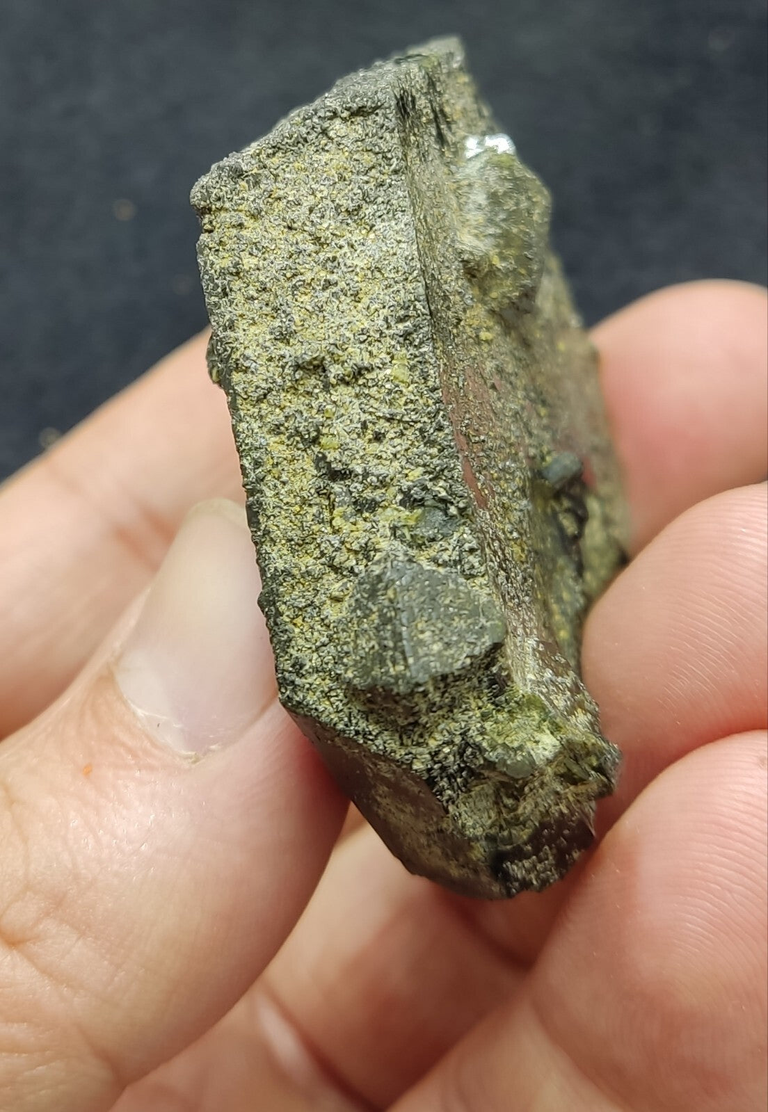 An Aesthetic Natural terminated epidote crystal specimen 111 grams