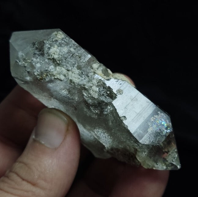 Gwindel Like Double Terminated Light Smoky Quartz 115 grams