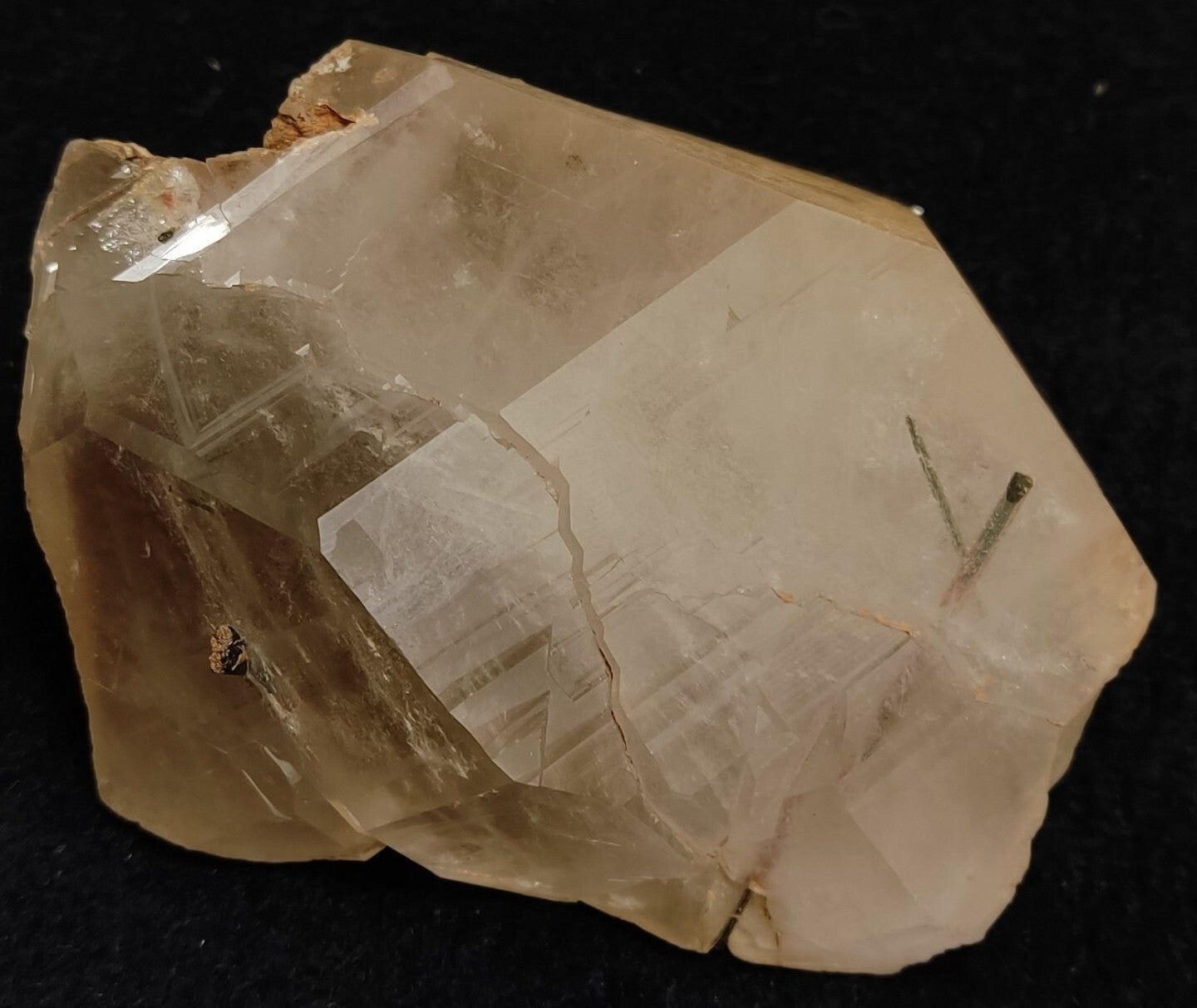 An Aesthetic terminated Quartz floater with needle inclusions 265 grams