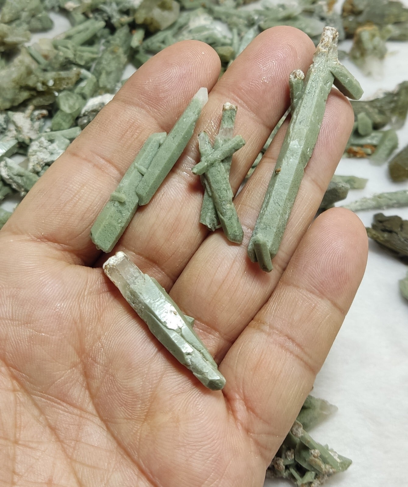 470 grams Chlorite Quartz crystals