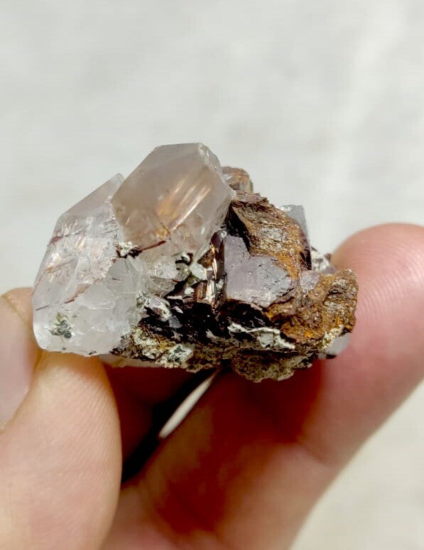 Natural Rutile Quartz Siderite Specimen 24 Grams.