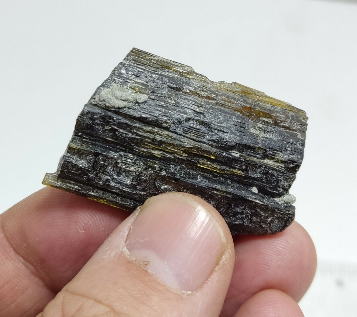 An aesthetic specimen of epidote crystal 27 grams