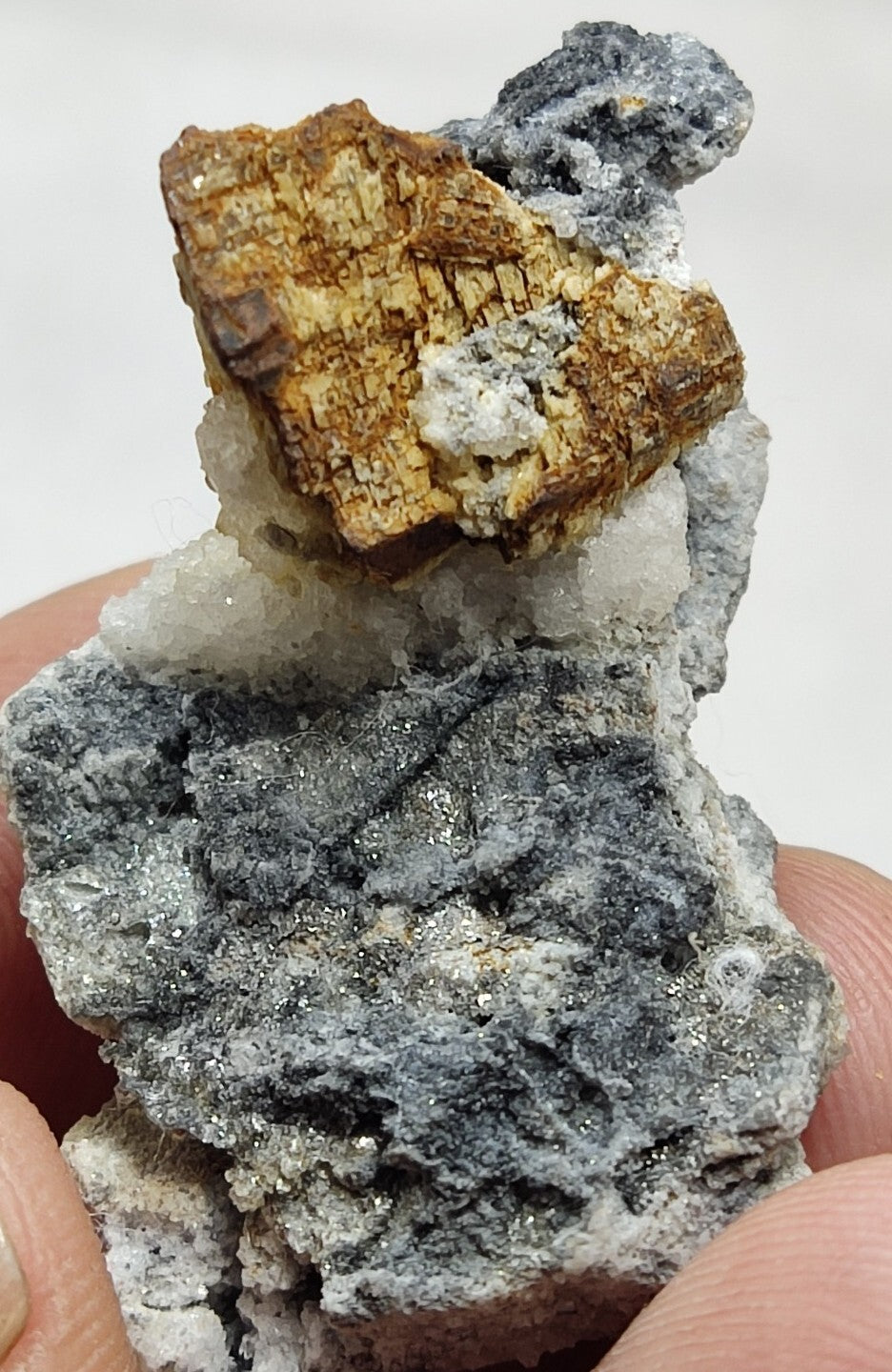 An amazing specimen of siderite on matrix 14 grams