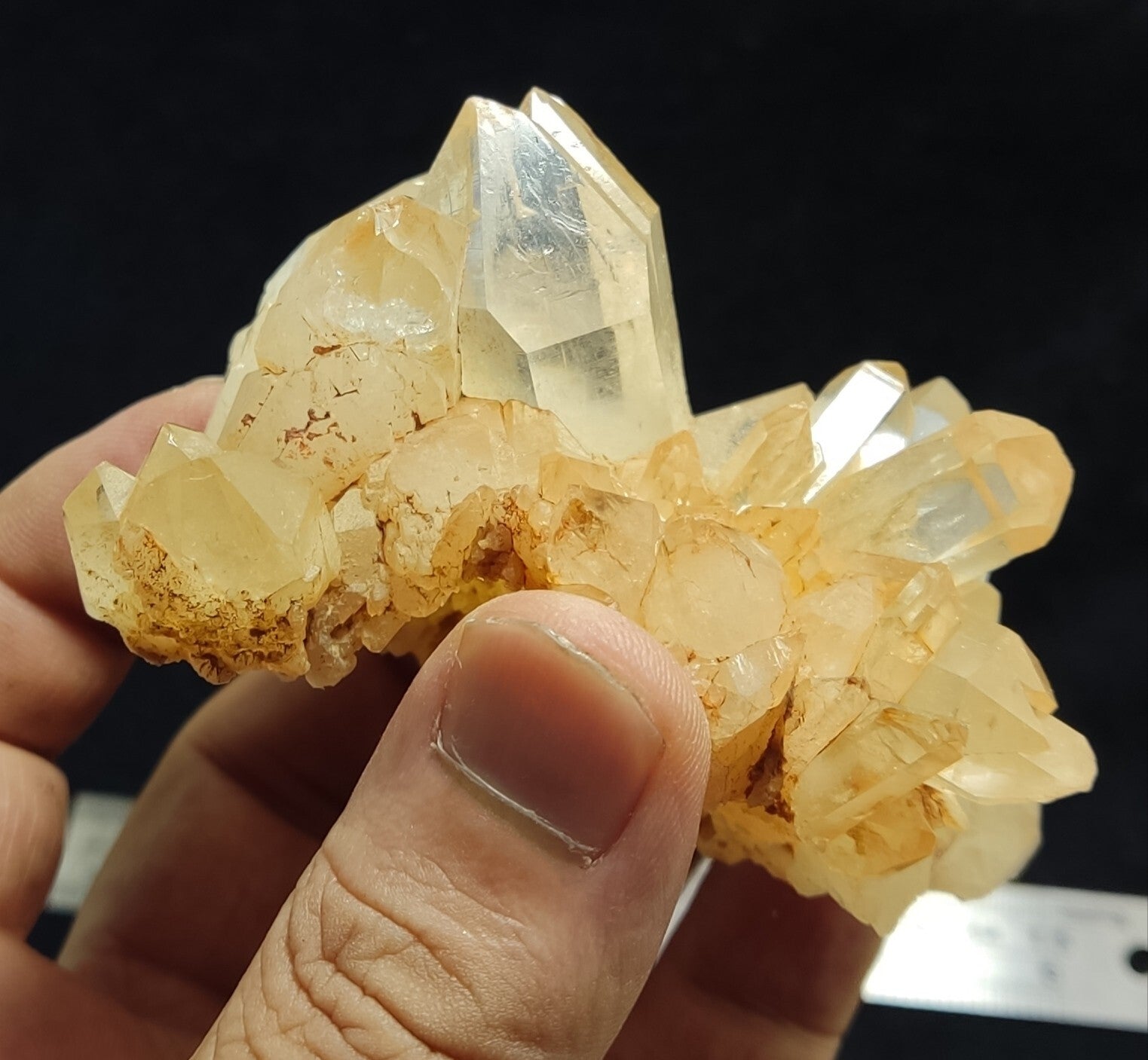 An Aesthetic terminated specimen of Quartz cluster 201 grams