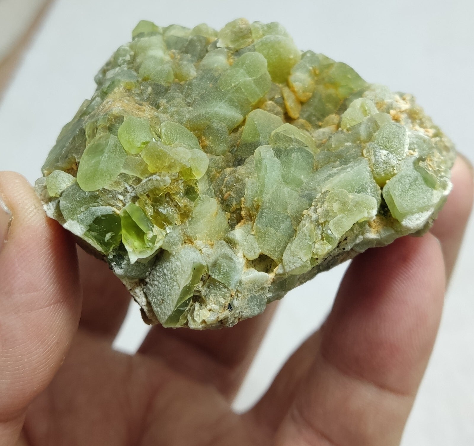 An Aesthetic terminated specimen of peridot 180 grams