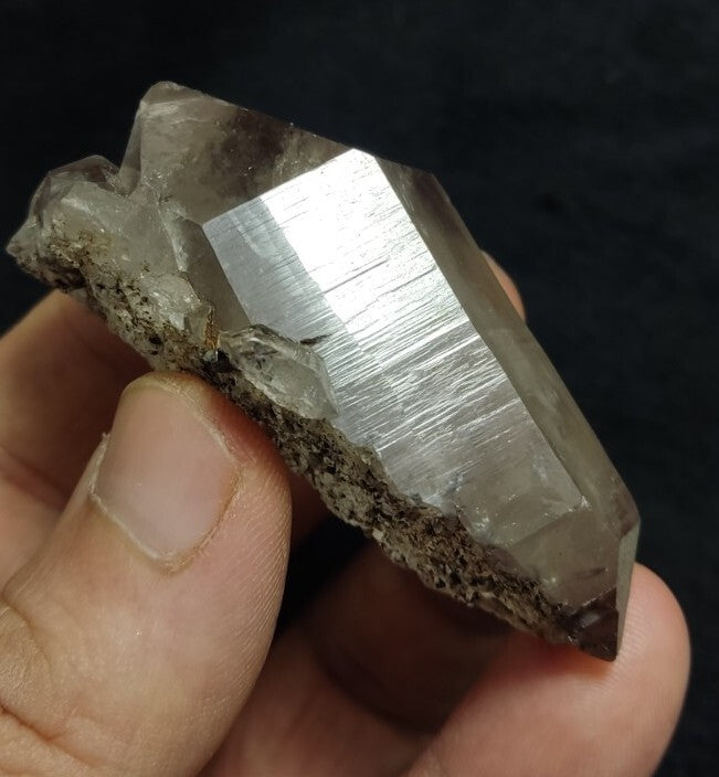 Double Terminated Smoky Quartz Crystal 77 grams