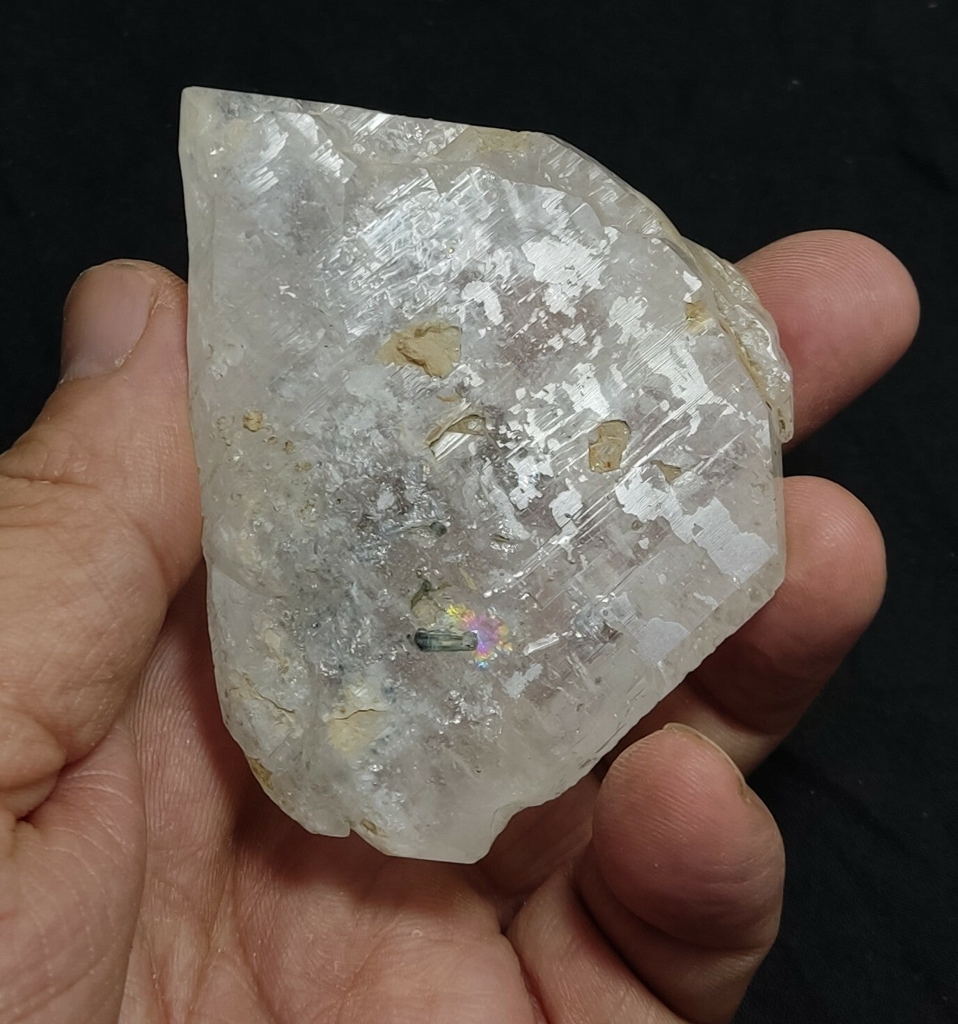 A very Aesthetic Natural beautifully terminated Fenster Quartz crystal 125 grams