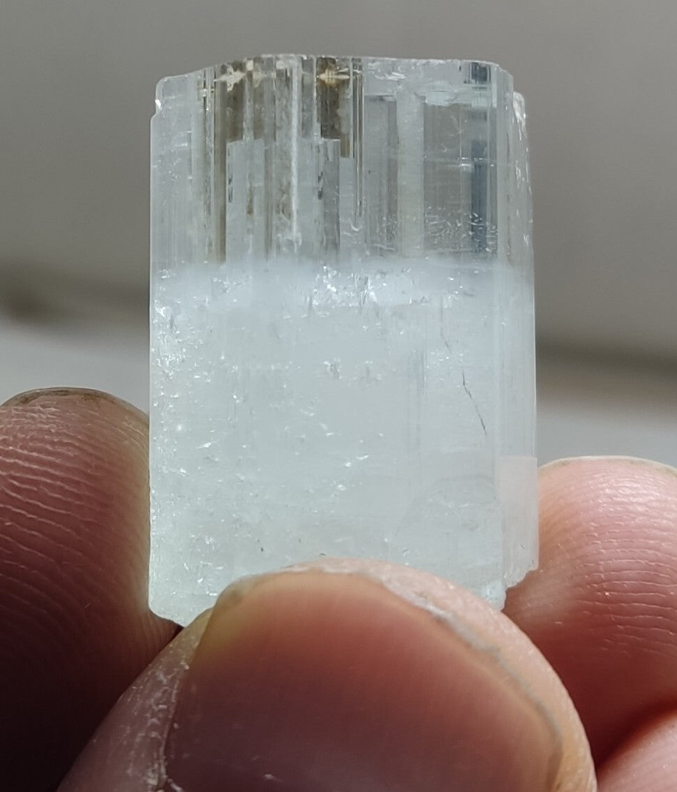 An Aesthetic specimen of aquamarine crystal 12 grams