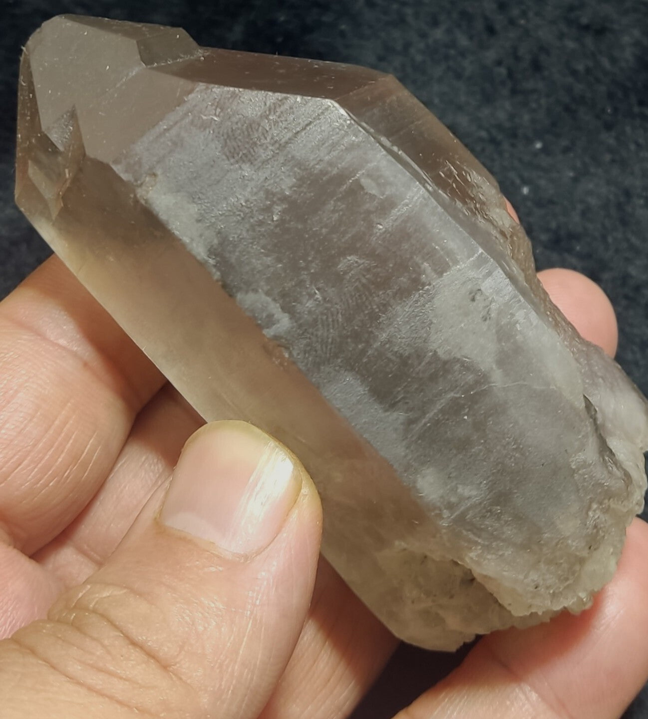 An Aesthetic Naturally terminated specimen of Smoky Quartz 217 grams