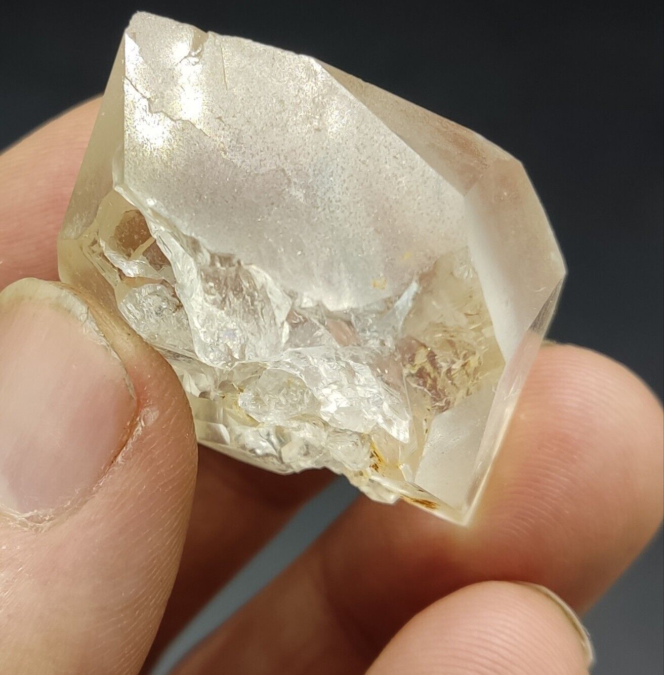 An Aesthetic gemmy double terminated Quartz crystal 33 grams