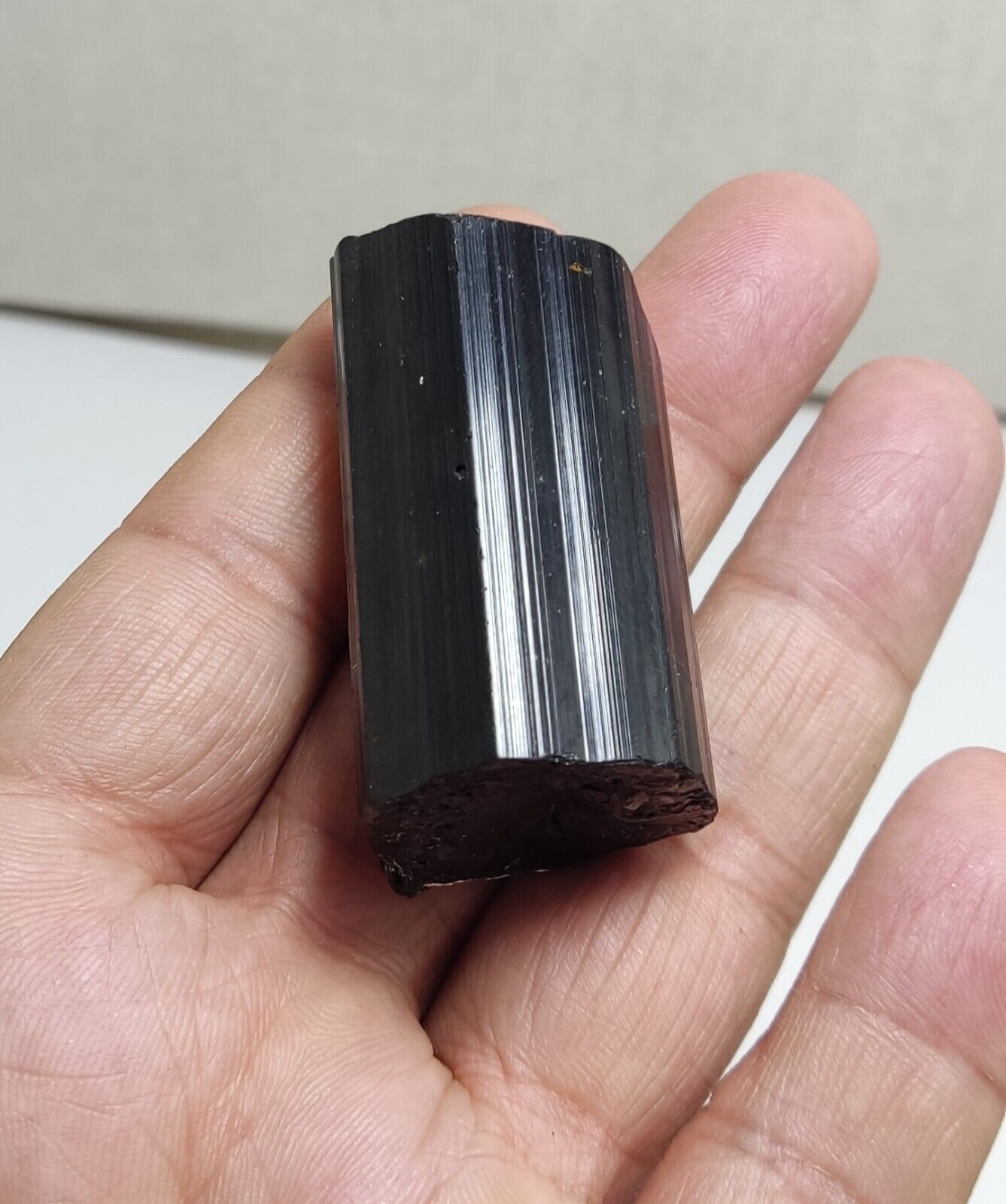 An aesthetic Specimen of black tourmaline crystal 62 grams