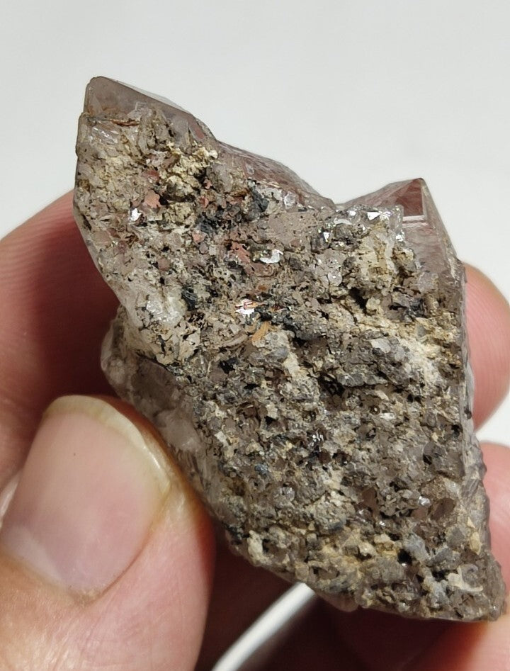 Aesthetic Quartz Cluster With Brookite Inclusions 31 grams