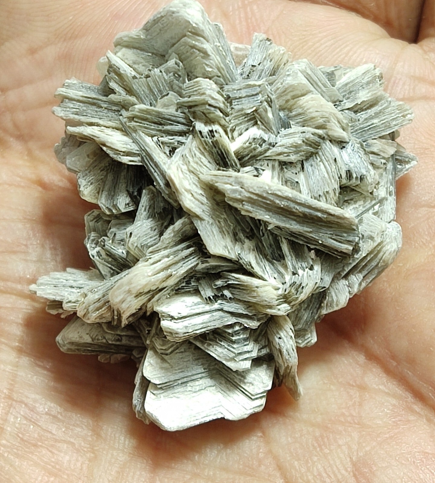 An Aesthetic specimen of muscovite cluster 25 grams