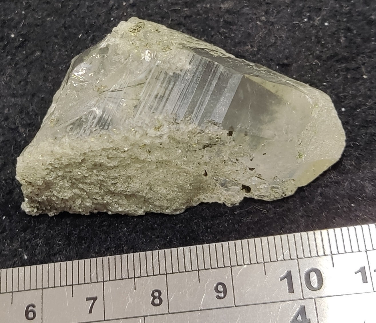 An Aesthetic Natural terminated chlorite quartz specimen 43 grams