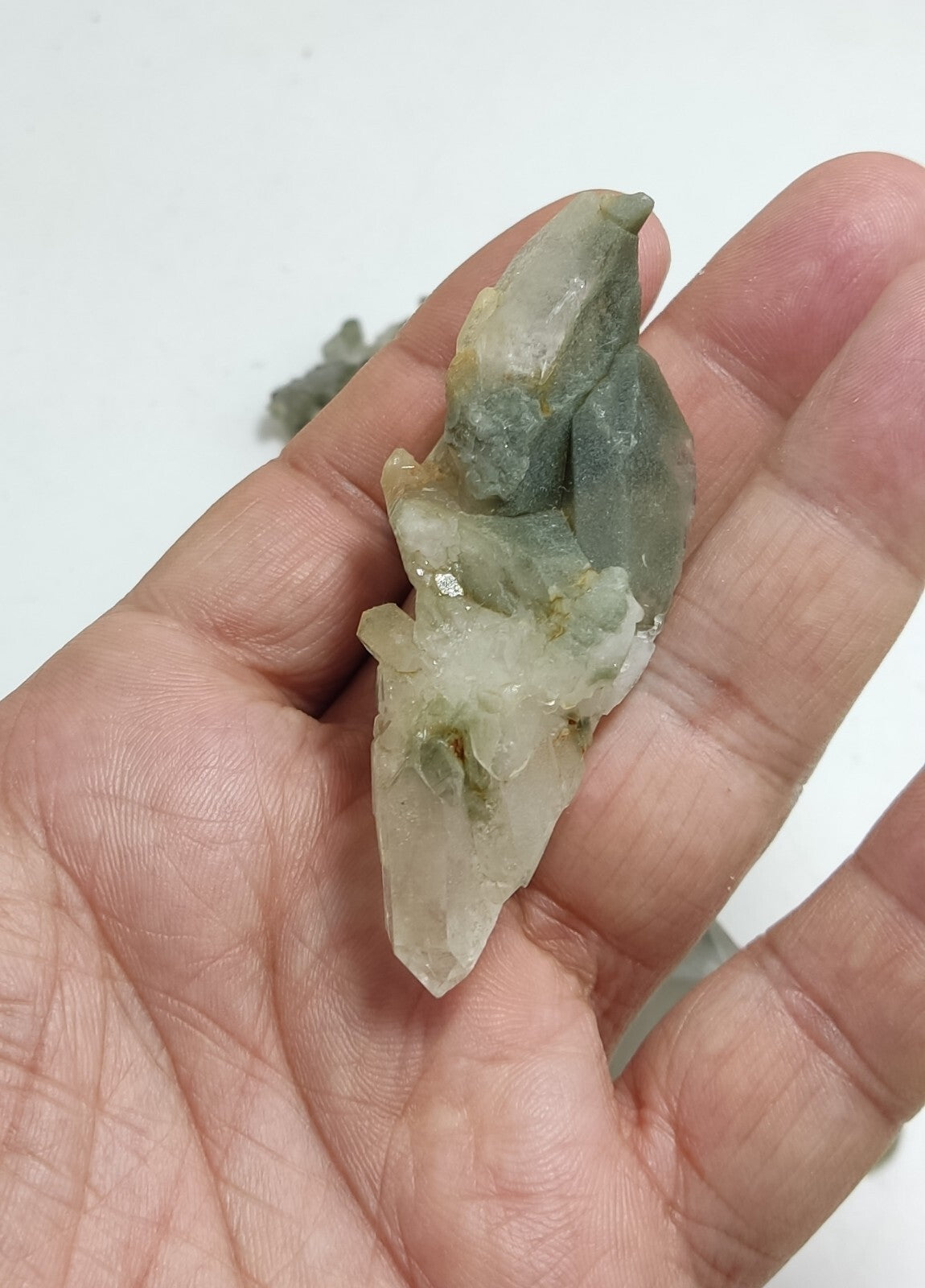 An Aesthetic terminated chlorite Quartz clusters lot of  4 specimens