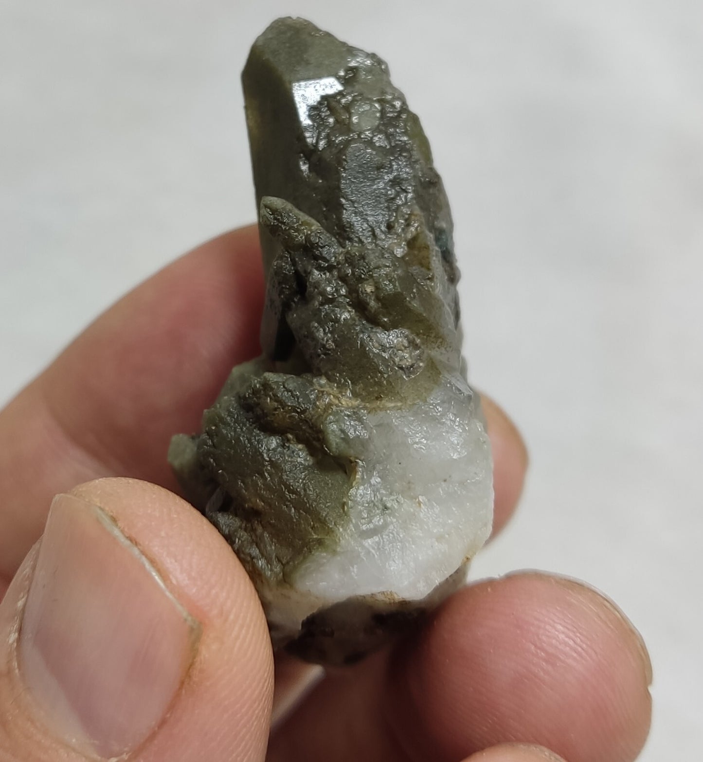 An Aesthetic terminated chlorite Quartz specimen 29 grams