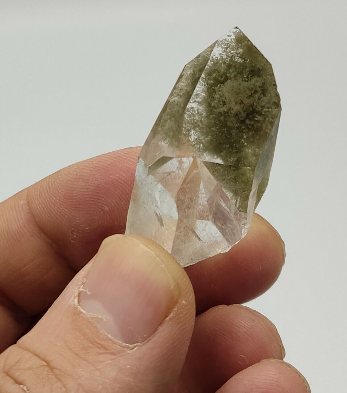 A very Aesthetic Natural beautifully terminated Chlorite Quartz crystal 22 grams